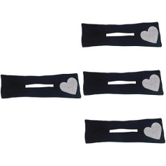 Pack of 4 Hair Dryer Hair Clips Hair Tapes Hair Clips Hair Accessories Hair Jewellery Hair Wrap Hair Jewellery Tool Curls Bun Ball Head Hairpin Women's Rhinestone Fabric