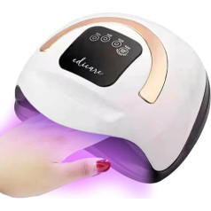 Edicare, УФ-лампа для гелевых ногтей, светодиодная лампа для ногтей, быстрая, 168 Вт, УФ, сушилка для ногтей, профессиональная машина, с таймером, 