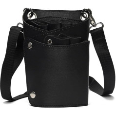 FOVAOK Scherentascheus PU-Leder für Friseurscheren, Friseurscheren, Holster, große Kapazität, Scherenkämme, Bürstenhalter, Crossbody-Tasche, Wie abgebildet., 2PCS
