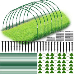 Арки туннеля для растений, упаковка из 30 арок политуннеля из стекловолокна, аксессуары для теплиц с приподнятой грядкой, туннель DIY Cold Frame, с