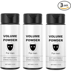 Volumenpulver für Männer und Frauen, Haarstylingpulver-fügt sofort Textur und Volumen hinzu, Volumisierungspulver, Leave-In-Texturpulver, starker Halt, Ölkontrolle, leicht zu tragen (3pcs)