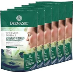 DERMASEL Соль Мертвого моря для ванн Холодное время 6 x 400 г + 20 мл