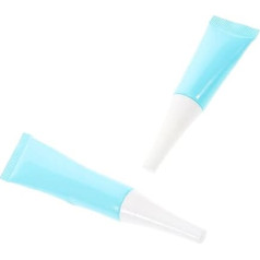 2 Stücke Nagel Kleber Armband Gefälschte Nägel Pretend Telefon Haken Serviette Sky Blau Kunststoff