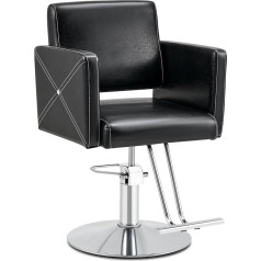 CO-Z парикмахерское кресло черный парикмахерское кресло 360 ° вращающийся парикмахерское кресло черный парикмахерское кресло высота-регули