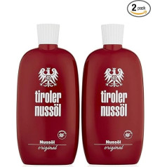 Tiroler Nussöl Original Double Pack 2 x 150 мл | The Original | Придает коже легкий, естественный оттенок загара при нанесении.