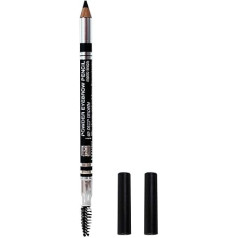 Deep Brown Makki Powder Eyebrow Pencil Powdery Matte Finish for Professional Powder Look, Buildable Eyebrow Filler Definer Shape and Fill with Spoolie Brush, Ash Colours