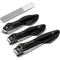 Набор сверхмощных кусачек для ногтей - 4 штуки из нержавеющей стали для ногтей на пальцах для мужчин и женщин, инструменты для маникюра и пе