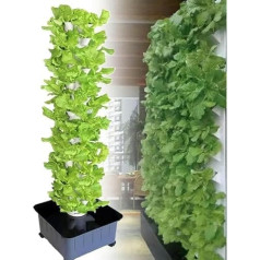 15 ярусов 45 отверстий Гидропонная башня комплект Открытый Гидропонная башня комплект с влажности насос таймер адаптер Подходит для крытый 