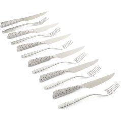 Набор для стейка Weber Deluxe, 6 предметов, состоит из ножа и вилки, изготовлен из высококачественной немецкой нержавеющей стали, моноблочный диз