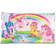 Подушка единорог NICI Lissy Pony, 43 x 25 см, разноцветная, пушистая подушка NICI Cuddly для детей и взрослых, детская подушка для дома, детской комнаты или