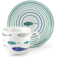 Excelsa 63591 Северное море Набор из 6 кофейных чашек с блюдцами Фарфор Клэр