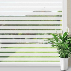 Оконная пленка с полосатым узором Privacy Film Window со статической адгезией Frosted Glass Film Window Pictures Self-Adhesive Opaque