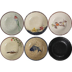 Фарфоровые миски для макания, миски для закусок, миски для тапас, керамические миски для макания, керамические миски, 6 шт. диаметр 10 см Мале