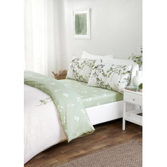 Rapport Home Shadow Microfibre Duvet Cover Set Double Reversible Fitted Sheet with Matching Pillowcases