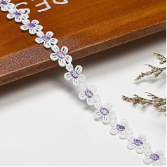 XCSJ 5 ярдов 15 мм цветы кружева ленты цветочные кружева отделка цветы декоративные ленты кружева границы вышивка кружева отделка и ленты для 