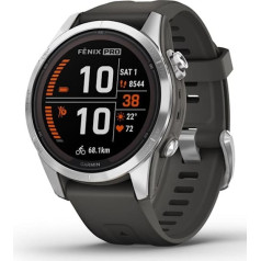 Спортивные часы garmin fenix 7s pro solar silver ss grapphite