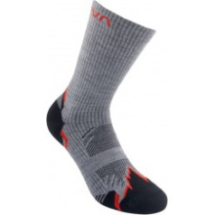 Zeķes HIKING Socks L Carbon/Mountain Red