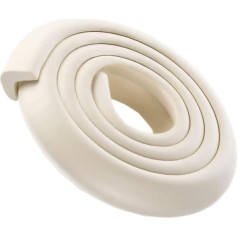 Защита краев, защитные края из пены, защита углов, подушка для краев стола, ремень безопасности для детей + 10 защитных лент для углов (белый, 