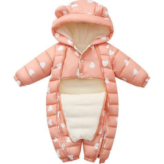 ACMEDE Ребенок Девочка Мальчик Зимние Снежные Костюмы Капюшон ромпер с плюшевой подкладкой Ребенок Мальчик Девочка Капюшон ромпер Боди Кост