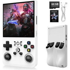 Портативные портативные видеоигры xiskt с 64 Гб встроенной памяти и 18 000+ классических игр, портативная игровая консоль с системой Linux, 4,0 дюймо