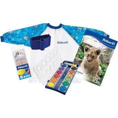 Фартук для рисования Pelikan синий с застежкой на липучке (1х комплект)