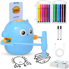 Робот для рисования для детей, робот для рисования для детей со 100 карточками, робот для рисования для детей, легкая обучающая игрушка для м