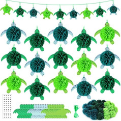 Набор для творчества Hollowfly из 24 деталей с черепахой из картона, пушистая пряжа, поделки из черепахи с бумажными вырезами, помпоны из пряжи, н