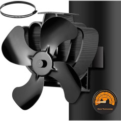 CWLAKON Магнитный каминный вентилятор для печной трубы, вентилятор для камина/камина/печи, тихий каминный вентилятор, печной вентилятор без э