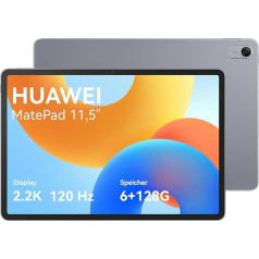 HUAWEI MatePad 11.5, планшет, 6 ГБ+128 ГБ, 11.5 дюймов FullView дисплей, разрешение 2.2K, зарядка 22.5 Вт, WPS Office, аккумулятор 7700 мАч, камера 13 МП, заметки, Space Grey