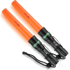 Светодиодный фонарь ULTRAFIRE 11 дюймов, 3 режима, тактические фонари, 250 люмен, сигнальный фонарь для контроля движения, управления автомобилем, 