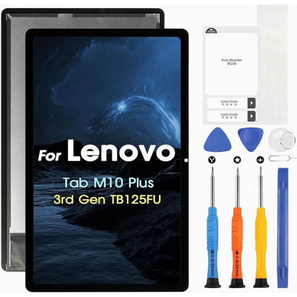 Экран для Lenovo Tab M10 Plus 3-го поколения TB-128FU TB125FU TB128FU TB128XU TB128 TB125 ЖК-дисплей сенсорный экран в сборе замена стекла экрана Digitizer с ремонтным компл