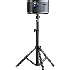 Gwezmxs Стойка для проектора регулируемая по высоте 32-60 см, штатив для проектора с резьбой 1/4 дюйма, черная стойка для проектора с вращающимся н