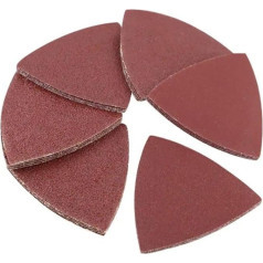 ERVDKXCOI Schleifpapier Haken und Schleife Dreieck Schleifpa 30-teiliges Klett-Schleifpapier-Dreiecksscheibenset, 80 mm, for 3,2-Zoll-Oszillationswerkzeuge 80120180240320400(Bruin)