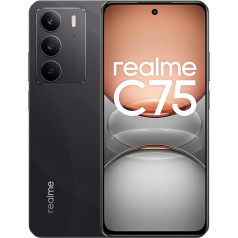Realme C75 Смартфон 8+256GB IP69 5828mAh аккумулятор - Стекло ArmorShell™2 - Супер резкая 50MP камера, 45W быстрая зарядка - Черный (без адаптера)