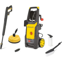 Stanley SXPW19BX Мойка под давлением холодной воды для дома и автомобиля на открытом воздухе с очистителем поверхности и фиксированной щеткой Мак