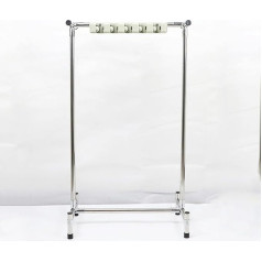 Beweglicher Besenhalter, kommerzieller Moppständer, Aufbewahrung von Reinigungswerkzeugen, Organizer für Reinigungsmittel, Regenschirmständer, bodenstehender Mopp-Abflussständer aus Edelstahl