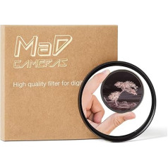 MaD Cameras 77 мм фильтр объектива - R72 инфракрасный ИК 720 нм длиннопроходной фильтр для DSLR и SLR - высококонтрастная черно-белая фотография, идеальн