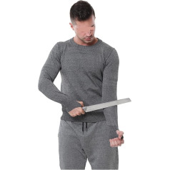 KONGMM Schnittschutzhandschuhe Selbstverteidigung Anti-Stich-Anti-Schnitt-Kleidung Anti-Klingen-T-Shirts Taktische Männer Stichfestes Leibwächter-Hemd Polizei-Geschäftsmann-Oberteile(L)