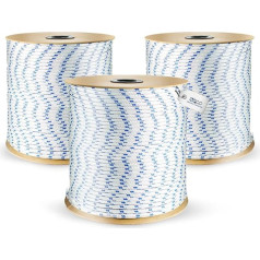 100 м Полипропиленовый канат 8 мм Белый плетеный текстильный канат