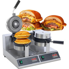 Электрический бургер-пресс Eiscreme-Burger-Maker, kommerzieller Burger-Maker, digitaler Bildschirm, Eiscreme-Burger-Maker, mit Timer und Temperatureinstellung, Hamburger-Kuchen-Füllungs-Maker