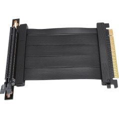 Yunseity PCI E 4.0 X16 Extender Riser Cable, PCI Express Gen4 GPU Extension Cable 90 Degree Adapter, 100mm High Speed Riser Card for RTX4090 RX6950XT X570 B550 Z690