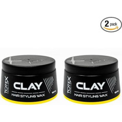 Totex Clay Hair Wax I Clay Hair Styling Wax I Chocolate & Vanilla Scented Hair Wax I Matte Natural Hair Look I Maximum Control I 150 ml (Pack of 2)