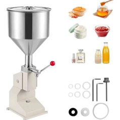 Flüssige Pastenfüllmaschine, 10-100 мл verstellbarer Flaschenfüller mit 10 l, Edelstahl für Creme, Kosmetik, Parfüm, Lipgloss