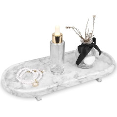 Поднос для ванной комнаты роскошный натуральный мрамор декоративный поднос овальный с ножкой дозатор для мыла поднос для ванной комнаты п