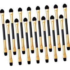 BESTYASH 15 Stück Teiliges Lidschattenapplikatoren mit Doppelseitigen Schwämmen Make Up Pinsel für Reisen und Tägliches Make Up