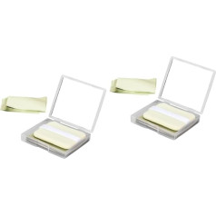 VALICLUD 2 Sätze Grüne Teeöl-Absorbing-Papier fettiges Hautpapier Blotpapier fettiger Haut und Spiegel Gesichtsöl ölig für ölabsorbierende Pads Ölabsorbierende Schminkpapiere Hanfpapier