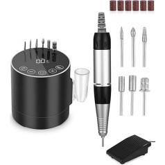 Дрель для ногтей, электрическая пилочка для гелевых ногтей, электрическая дрель для гелевых ногтей, 35000 об/мин, маникюрный, педикюрный набо