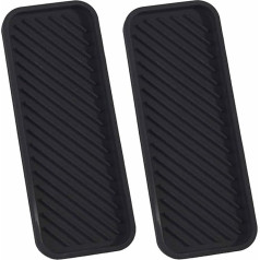 2 Stück Silikon-Seifenablage, Abflussregal, Küchengeschirr, Teetasse, Isoliermatte, Silikon-Aufbewahrungsbox, rutschfester Organizer, Schwammregal, kleine Seifenschale, schwarze Seifenschale