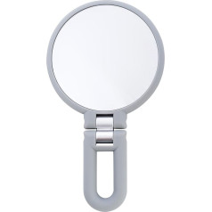 Серое 15-кратное складное ручное зеркало