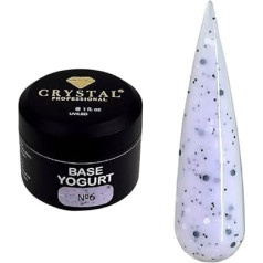 Base Coat UV Gel 50 ml | Unterlack für Fingernägel mit joghurtartartiger Konsistenz und starker Haftung | Camouflage Base Coat für professionellen Halt | UV Nagellack | Weiß und Grau 006